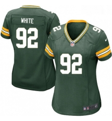 Womens Nike Green Bay Packers 92 Reggie White Game Green Team Color NFL Jersey