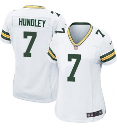 Womens Nike Packers #7 Brett Hundley  Game White NFL Jersey