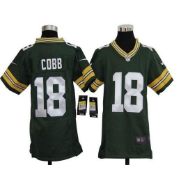 Nike Packers #18 Randall Cobb Green Team Color Youth Stitched NFL Elite Jersey
