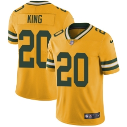 Nike Packers #20 Kevin King Yellow Youth Stitched NFL Limited Rush Jersey