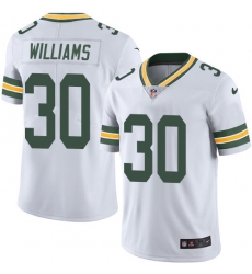 Nike Packers #30 Jamaal Williams White Youth Stitched NFL Vapor Untouchable Limited Jersey