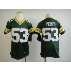 Nike Packers #53 Nick Perry Green Team Color Youth Stitched NFL Elite Jersey