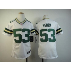 Nike Packers #53 Nick Perry White Youth Stitched NFL Elite Jersey