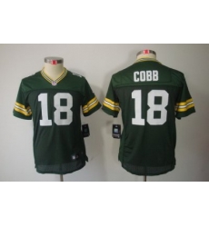 Nike Youth Green Bay Packers #18 Cobb Green Color[Youth Limited Jerseys]