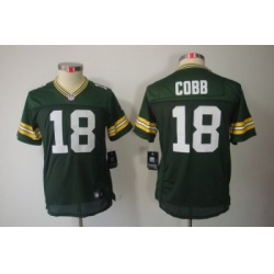 Nike Youth Green Bay Packers #18 Cobb Green Color[Youth Limited Jerseys]