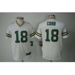 Nike Youth Green Bay Packers #18 Cobb White Color[Youth Limited Jerseys]