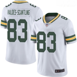 Packers #83 Marquez Valdes Scantling White Youth Stitched Football Vapor Untouchable Limited Jersey