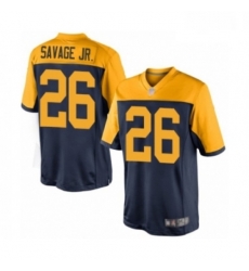 Youth Green Bay Packers 26 Darnell Savage Jr Limited Navy Blue Alternate Football Jersey
