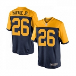 Youth Green Bay Packers 26 Darnell Savage Jr Limited Navy Blue Alternate Football Jersey