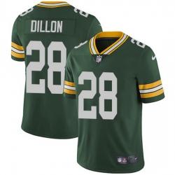 Youth Green Bay Packers 28 A J Dillon 2021 Green Vapor Limited Stitched Football Jersey