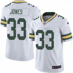 Youth Green Bay Packers 33 Aaron Jones White Vapor Untouchable Stitched Jersey 