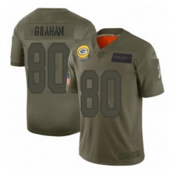 Youth Green Bay Packers 80 Jimmy Graham Limited Camo 2019 Salute to Service Football Jersey