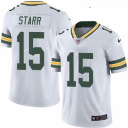 Youth Nike Green Bay Packers 15 Bart Starr White Vapor Untouchable Limited Player NFL Jersey
