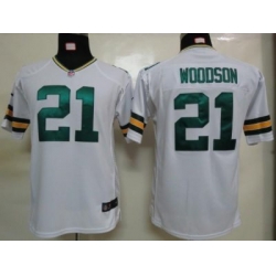 Youth Nike Green Bay Packers #21 Charles Woodson Green Nike NFL Jerseys