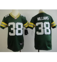 Youth Nike Green Bay Packers 38 Tramon Williams Green NFL Jerseys