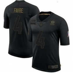 Youth Nike Green Bay Packers 4 Brett Favre 2020 Black Vapor Limited Jersey