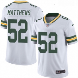 Youth Nike Green Bay Packers 52 Clay Matthews Elite White NFL Jersey