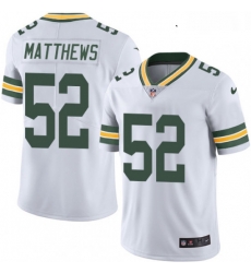 Youth Nike Green Bay Packers 52 Clay Matthews White Vapor Untouchable Limited Player NFL Jersey