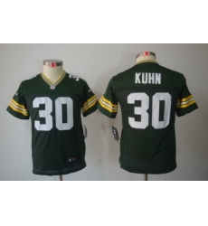 Youth Nike NFL Green Bay Packers #30 John Kuhn Green Color[Youth Limited Jerseys]