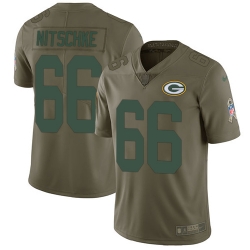 Youth Nike Packers #66 Ray Nitschke Olive Stitched NFL Limited 2017 Salute to Service Jersey