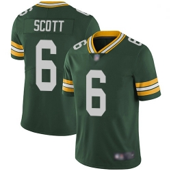 Youth Packers 6 JK Scott Green Team Color Stitched Football Vapor Untouchable Limited Jersey