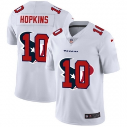 Houston Texans 10 DeAndre Hopkins White Men Nike Team Logo Dual Overlap Limited NFL Jersey