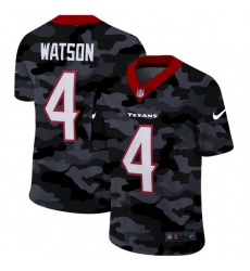 Houston Texans 4 Deshaun Watson Men Nike 2020 Black CAMO Vapor Untouchable Limited Stitched NFL Jersey