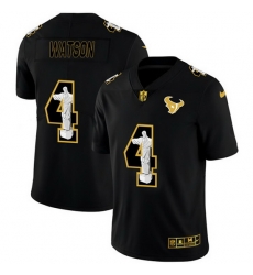 Houston Texans 4 Deshaun Watson Men Nike Carbon Black Vapor Cristo Redentor Limited NFL Jersey