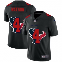 Houston Texans 4 Deshaun Watson Men Nike Team Logo Dual Overlap Limited NFL Jersey Black