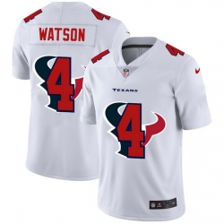 Houston Texans 4 Deshaun Watson White Men Nike Team Logo Dual Overlap Limited NFL Jersey