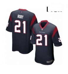 Men Houston Texans 21 Bradley Roby Game Navy Blue Team Color Football Jersey
