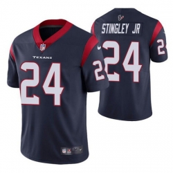 Men Houston Texans 24 Derek Stingley Jr Navy Vapor Untouchable Limited Stitched jersey