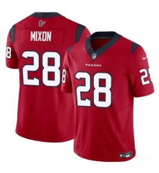 Men Houston Texans 28 Joe Mixon Red 2024 F U S E Vapor Untouchable Stitched Football Jersey