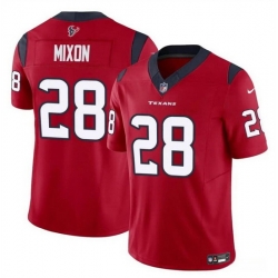 Men Houston Texans 28 Joe Mixon Red 2024 F U S E Vapor Untouchable Stitched Football Jersey