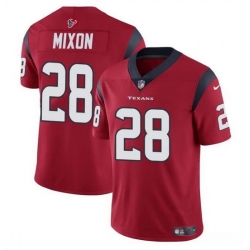 Men Houston Texans 28 Joe Mixon Red Vapor Untouchable Stitched Football Jersey