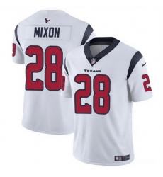 Men Houston Texans 28 Joe Mixon White Vapor Untouchable Stitched Football Jersey