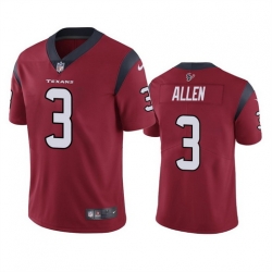 Men Houston Texans 3 Kyle Allen Red Vapor Untouchable Limited Stitched Jersey