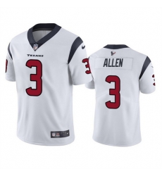 Men Houston Texans 3 Kyle Allen White Vapor Untouchable Limited Stitched Jersey