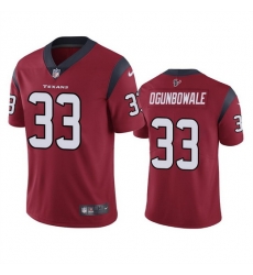 Men Houston Texans 33 Dare Ogunbowale Red Vapor Untouchable Limited Stitched Jersey