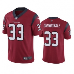 Men Houston Texans 33 Dare Ogunbowale Red Vapor Untouchable Limited Stitched Jersey