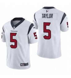 Men Houston Texans 5 Tyrod Taylor White Vapor Untouchable Limited Stitched Jersey