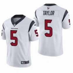 Men Houston Texans 5 Tyrod Taylor White Vapor Untouchable Limited Stitched Jersey