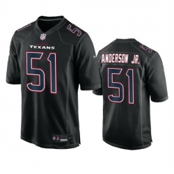 Men Houston Texans 51 Will Anderson Jr  Black Fashion Vapor Untouchable Limited Stitched Football Jersey