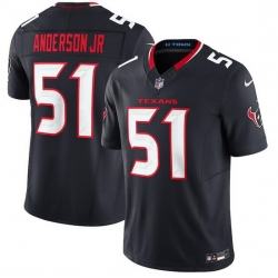 Men Houston Texans 51 Will Anderson Jr  Navy 2024 Vapor F U S E  Limited Stitched Jersey