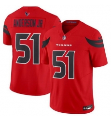 Men Houston Texans 51 Will Anderson Jr  Red 2024 Alternate F U S E Vapor Stitched Jersey