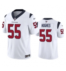 Men Houston Texans 55 Jerry Hughes White 2023 F U S E Vapor Untouchable Stitched Football Jersey