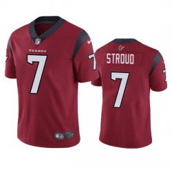Men Houston Texans 7 C J Stroud Red Vapor Untouchable Stitched Football Jersey