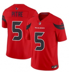 Men Houston Texans Active Player Custom Red 2024 Alternate Vapor F U S E  Limited Stitched Jersey