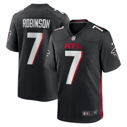 Men Nike Atlanta Falcons #7 Bijan Robinson Black 2023 NFL Draft Vapor Limited Jersey