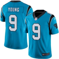 Men Nike Carolina Panthers #9 Bryce Young Teal Vapor Untouchable Limited Stitched NFL Jersey